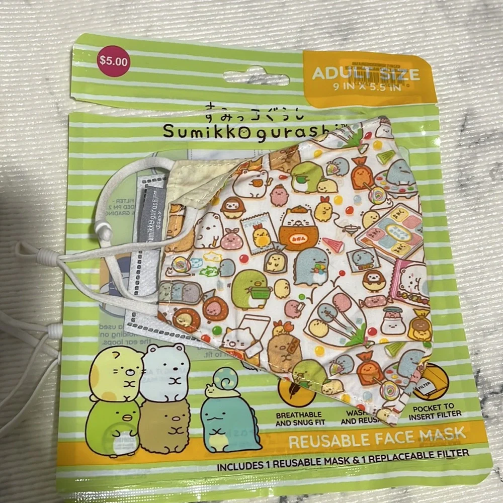 Sumikko Gurashi 2 Adult Size Face Mask